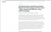 我们的无线电频率识别的阅读器市场2021年的数据分析和简要审查–斑马，Invengo，GAORFID Inc., Xerox，外来的技术